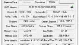NVIDIA GeForce GTX 780 Ti GPU-Z Shot Leaks Specifications