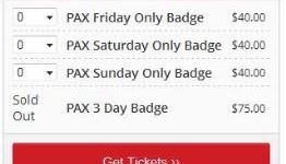 PAX East three-day badges sold out in 45 minutes