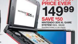 PS3, Xbox 360 and 3DS deals listed in Target Black Friday ad