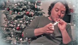 Watch David Jaffe Smoke a Candy Cane For The Holidays