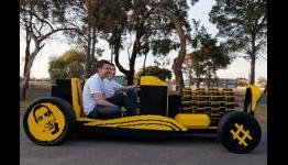 This awesome LEGO-based car is powered by compressed air