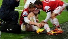 Bendtner injury leaves Arsenal lacking a solid attack