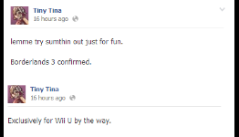 Tiny Tina Facebook Page “Confirms” Borderlands 3
