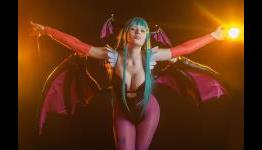Morrigan Aensland Cosplay Pays Homage to Winged Beauty