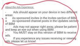 BlackBerry testing sponsored ads in BBM