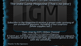 You’re Invited the the Indie Game Magazine Relaunch Event!