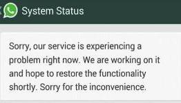 WhatsApp suffers outage shortly after handling record message volume