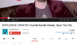 PewDiePew’s Save The Children Video Has Product Placement