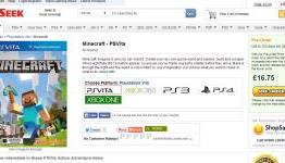 Minecraft PS4, VITA & Xbox One to be released August 29th according to Game Seek