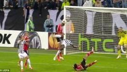Pogba cuts Ezequiel Garay after missing bicycle kick attempt in Juventus’ Europa League stalemate