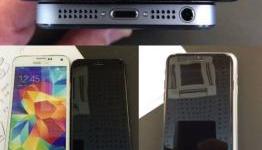 Alleged iPhone 6 Dummy Compared With iPhone 5s and Samsung Galaxy S5