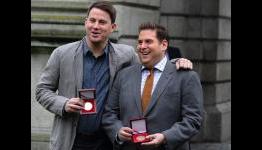 Channing Tatum and Jonah Hill in Ireland for 22 Jump Street – Pictures and Video