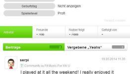 Oxygen Media astroturfing Fit Music for Wii U on Miiverse?