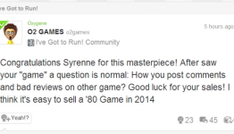 Oxygene Media slams I’ve Got to Run! dev on Miiverse over review