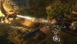 Desert Rangers battle a Scorpitron in Wasteland 2 Screenshot