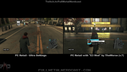 Watch Dogs PC Ultra + E3 Mod vs. PC Ultra Comparison 1080p