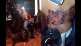 Chile Striker Mauricio Pinilla Gets Tattoo Of His Shot That Hit The Crossbar Against Brazil