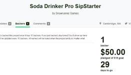 Soda Drinker Pro Puts Up $15 Kickstarter For Assured Success