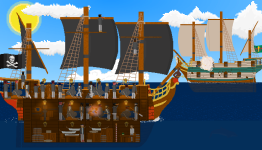 Check out Seaworthy, a gory Pirate themed Rougelike