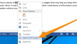 How to Change “Search With Bing” to “Google” in MS Word