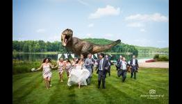 Jeff Goldblum Stars in a Wedding Picture Photobombed By Jurassic Parks T-Rex