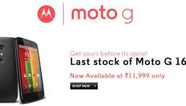 Last stock of Moto G on sale at Flipkart ahead of Moto G2 launch
