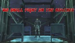 We shall fight on the ocean – Solid Snake