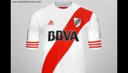 River Plate 2014-15 Adidas Home Football Shirt