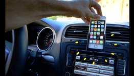 Radmo – A New Mobile Phone Mount For Your Car Using Your CD Player