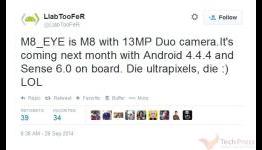 HTC M8 Eye in making with 13MP Duo Camera; to be released in October?