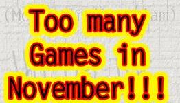 The games of November 2014, put to music