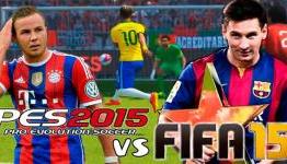 FIFA 15 VS PES 2015: One is More Consoles, and Another is More UEFA Players