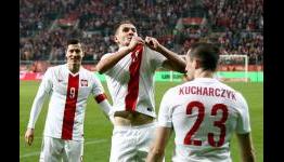 Poland’s Artur Jedrzejczyk Leaps Into Front Row Seat To Celebrate With Fans After Scoring