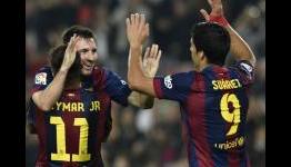 ‘Keep on making history!’ – Suarez & Puyol lead tributes to record-breaking Messi