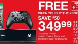 Target Canada Black Friday Deal: $349.99 Xbox One Assassin’s Creed Bundle With $50 Target Gift Card