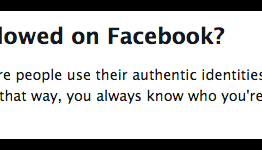 Facebook’s Real Name Policy is Back