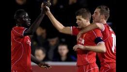 AFC Wimbledon 1-2 Liverpool: Gerrard double staves off upset