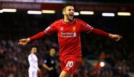 Liverpool midfielder Adam Lallana sidelined for a month with thigh strain