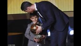 Cristiano Ronaldo son is a fan of Messi