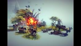 Build sadistic slaughtering machines in the Besiege alpha