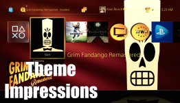 This is what the Grim Fandango PS4 theme looks like