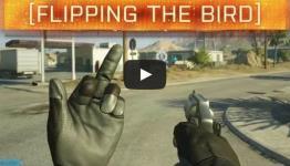 You can show middle finger to your enemies in BF Hardline