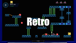 New Trials Fusion level features Donkey Kong, Pac Man, and Lunar Lander