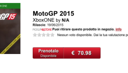 MotoGP 15 arrives also on Xbox One in June, according to Gamestop Italy