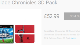 Xenoblade Chronicles 3D Faceplate Bundle Sells Outs