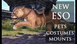 Spoiler Screenshots: New ESO Pets, Costumes, Mounts