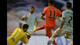 Celta 0-1 Barcelona: Mathieu moves Catalans four points clear