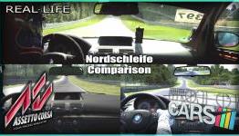 Assetto Corsa VS Project Cars VS Real Life @ Nordschleife with BMW 1M