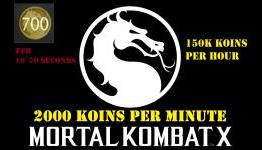 Mortal Kombat X Easy 2000~2500 Koins per minute
