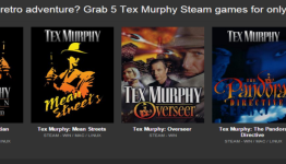 Tex Murphy Bundle has 5 Tex Murphy Steam Games for $2.49